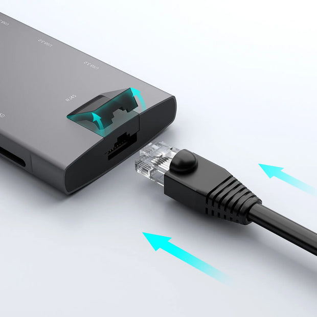 USB HUB Type C HUB 8in1 Docking Station 6/8/9 Port Multi Splitter Adapter for Macbook PC Computer Notebook Laptop Accessories