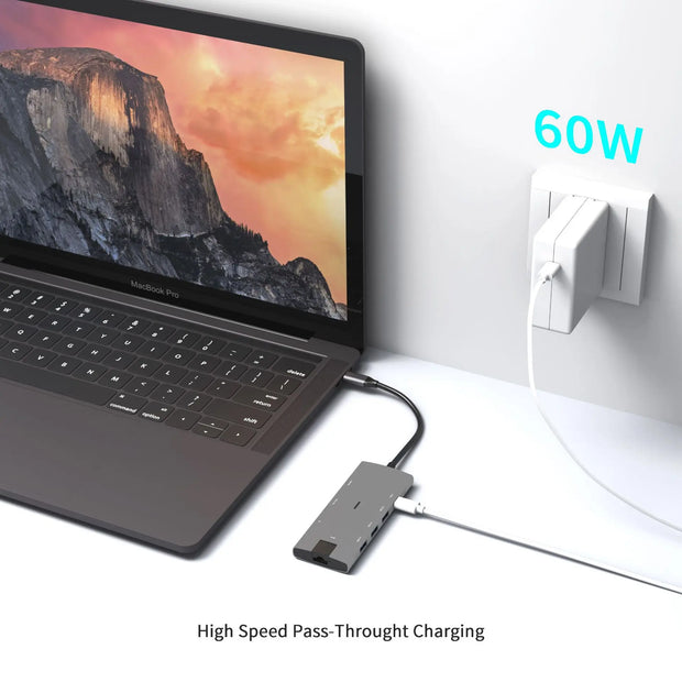 USB HUB Type C HUB 8in1 Docking Station 6/8/9 Port Multi Splitter Adapter for Macbook PC Computer Notebook Laptop Accessories