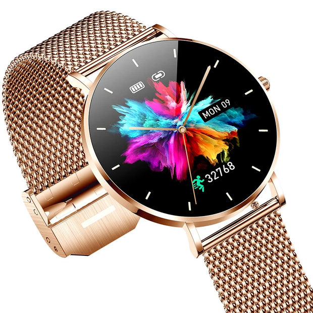2024 New Ultra Thin Men Smart Watch For Women Full Touch Screen IP67 Waterproof Lady Watches Sports Fitness Tracker Smartwatch