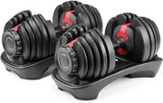 Dumbbells Set of 2 (52.5 lbs x 2) - Dumbbell Set for Men & Women, Full-Body Home Gym Workouts, Sturdy & Durable with Storage