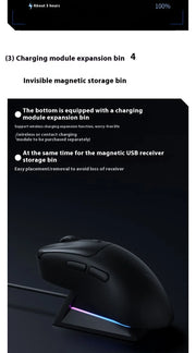 Rapoo Vt3pro Max Wireless Mouse Wired Dual Mode Paw3950 4k/8k Return Rate Ergonomics Lightweight Gaming Mice Laptop Accessories
