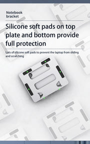 Laptop Stand Adjustable Aluminum Notebook Stand Compatible 10-17.3 Inch Laptop Portable Cooling Holder Accessories Laptop Holder