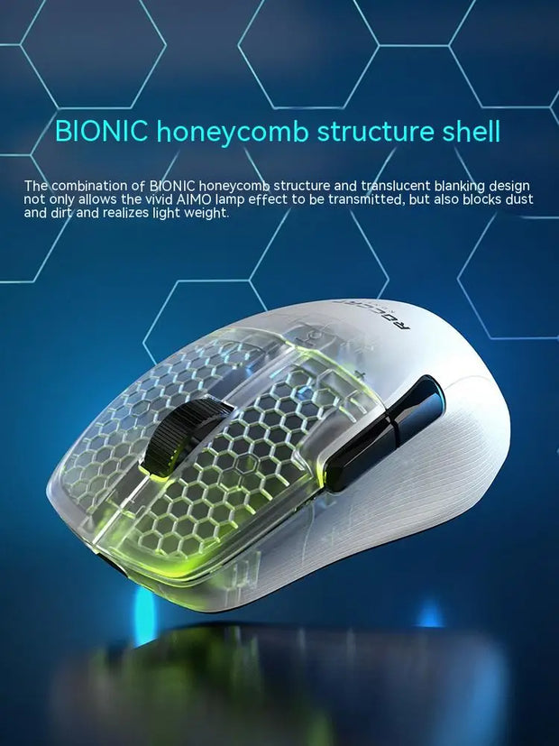 Original Roccat KONE PRO AIR Wireless Mouse RGB Light Low Delay Gaming Mouse Ergonomics FPS Pc Gamer Mouse Laptop Accessories