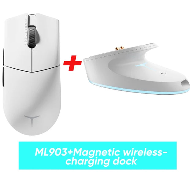 Thunderobot ML903 Mini NearLink Gaming Mouse Tri-Mode Bluetooth Wireless Mouse Charging Base For Pc Gamer Laptop Accessories