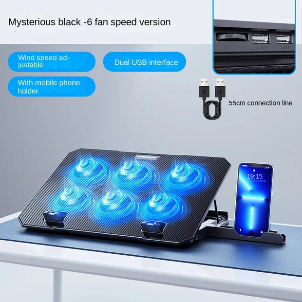 Laptop Heatsink Base Phone Stand Silent Laptop Fan Stand Plate Laptops Stand Notebook Stand Laptop Cooler Laptop Accessories New