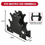 RELIFE Stable Steel Dumbbell Rack Durable Weight Stand Storage Holder for Home Gym Fitness Dumbbells Compact Dumbbell Bracket