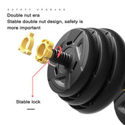 Dumbbell to Barbell Set Dual-use Fitness Equipment for Men's Home Dumbbell Training Arm Muscle Squat Shoulder Guard Detachable
