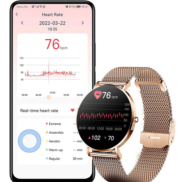2024 New Ultra Thin Men Smart Watch For Women Full Touch Screen IP67 Waterproof Lady Watches Sports Fitness Tracker Smartwatch