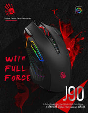 Original J90s Gaming Mouse Low Delay Ergonomics RGB Light Wired Mouse FPS Pc Gamer Mouse Laptop Accessories Computer Office