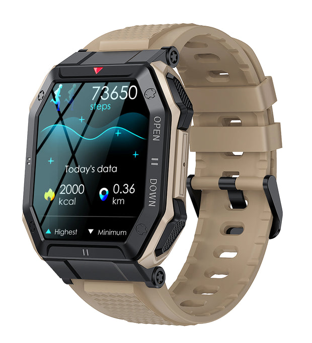2023 Military Smart Watch Men K55 Bluetooth Smartwatch For Men Health Monitor IP68 Waterproof Watch For Android IOS Custom Dial