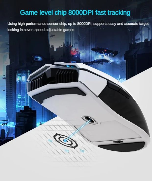 THUNDEROBOT ML701 Wireless Mouse Dual-mode Long Battery Life Lightweight Ergonomic Gaming Mouse PC Gamer Laptop Accessories Gift