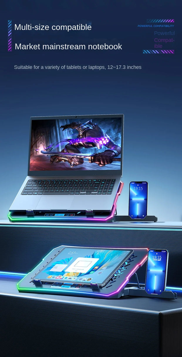 Laptop Heatsink Base Phone Stand Silent Laptop Fan Stand Plate Laptops Stand Notebook Stand Laptop Cooler Laptop Accessories New