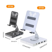11-in-1 Hub Stand Type-C Dock Station 4K60Hz PD100W Rotary-Folding Holder Laptop Accessories Dropshipping