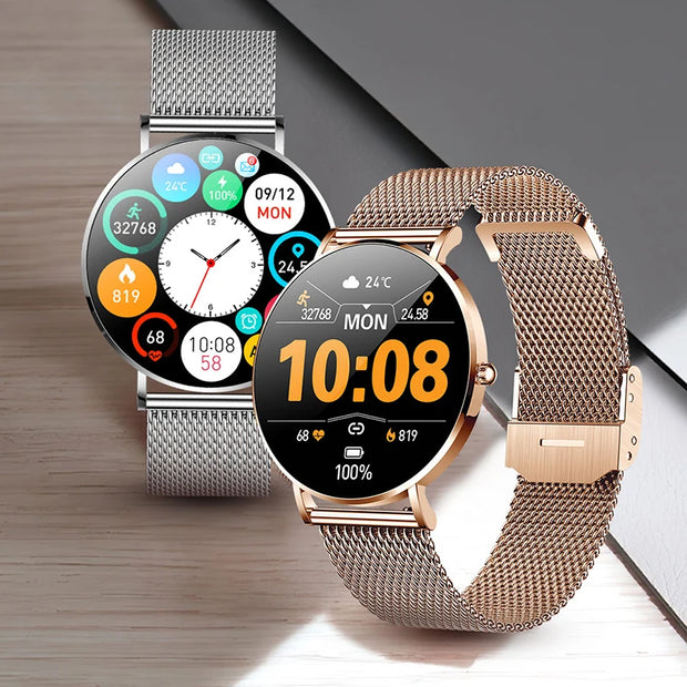 2024 New Ultra Thin Men Smart Watch For Women Full Touch Screen IP67 Waterproof Lady Watches Sports Fitness Tracker Smartwatch