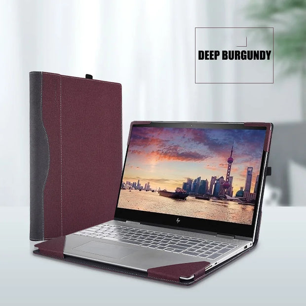 Laptop Cover Case for HP 250 255 G8 G9 15.6 Inch Sleeve,2 in 1 PU leather Protective Bag Accessories Skin Gifts