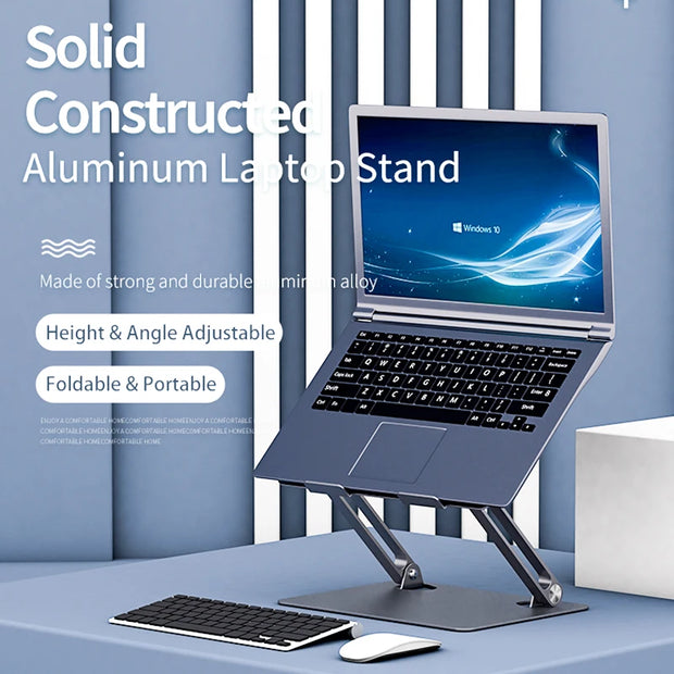 Laptop Stand Adjustable Aluminum Notebook Stand Compatible 10-17.3 Inch Laptop Portable Cooling Holder Accessories Laptop Holder