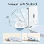Oatsbasf  Adjustable Laptop Table Notebook Support Holder Dual-layer Reading Stand Tablet Bracket Macbook Accessory Laptop Riser