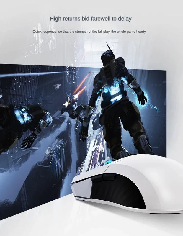 THUNDEROBOT ML701 Wireless Mouse Dual-mode Long Battery Life Lightweight Ergonomic Gaming Mouse PC Gamer Laptop Accessories Gift