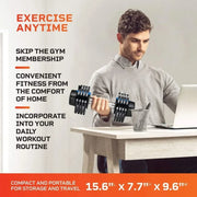 Adjustable Dumbbells - 15Lb 25Lb 43Lb 55Lb 90Lb 6in1 Dumbbells Adjustable Weight Steel, Compact Quick Adjustable Dumbbells Set