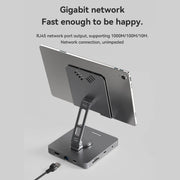 11-in-1 Hub Stand Type-C Dock Station 4K60Hz PD100W Rotary-Folding Holder Laptop Accessories Dropshipping