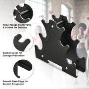 RELIFE Stable Steel Dumbbell Rack Durable Weight Stand Storage Holder for Home Gym Fitness Dumbbells Compact Dumbbell Bracket
