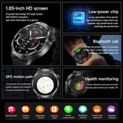 New Outdoor Sport Smart Watch Men 1.85inch AMOLED Screen NFC GPS Compass Health Waterproof Bluetooth Call SmartWatch For HUAWEI