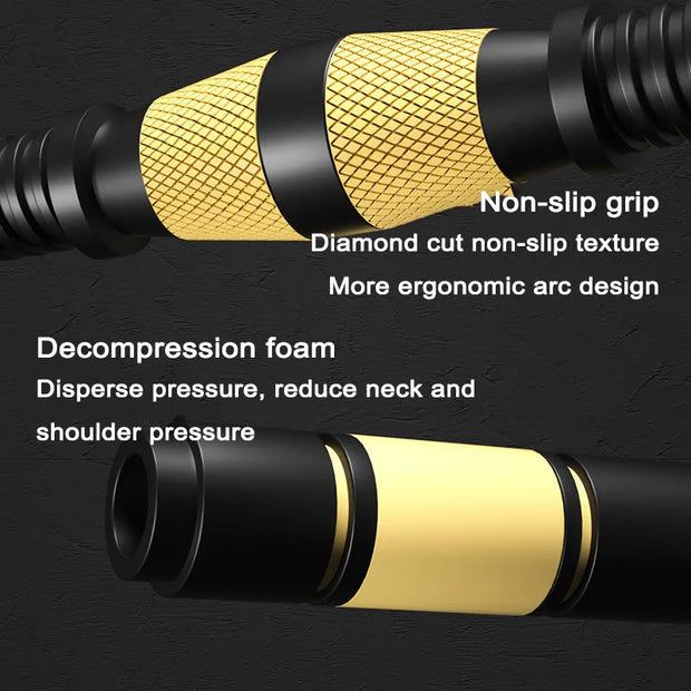 Dumbbell to Barbell Set Dual-use Fitness Equipment for Men's Home Dumbbell Training Arm Muscle Squat Shoulder Guard Detachable