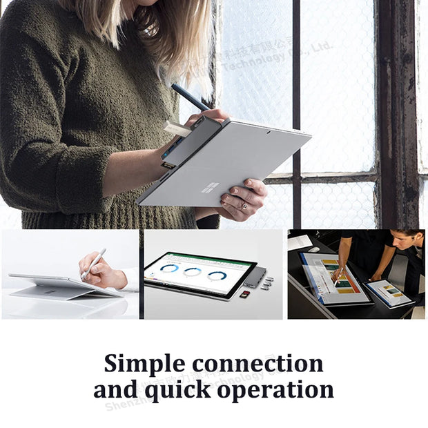 MST HUB USB Connect Dock 2x HDMI Mini DP 4K 60HZ for Microsoft Surface Pro Surface Book Surface Go Surface Laptop Accessories