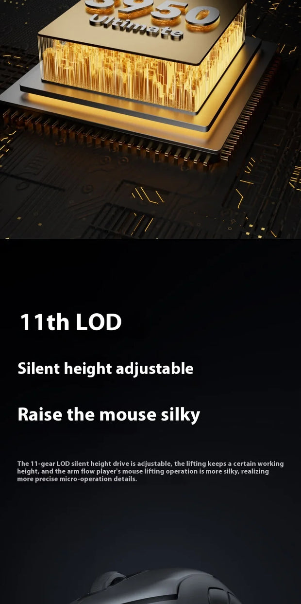 Rapoo Vt3pro Max Wireless Mouse Wired Dual Mode Paw3950 4k/8k Return Rate Ergonomics Lightweight Gaming Mice Laptop Accessories
