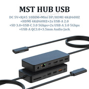 MST HUB USB Connect Dock 2x HDMI Mini DP 4K 60HZ for Microsoft Surface Pro Surface Book Surface Go Surface Laptop Accessories