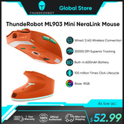 Thunderobot ML903 Mini NearLink Gaming Mouse Tri-Mode Bluetooth Wireless Mouse Charging Base For Pc Gamer Laptop Accessories