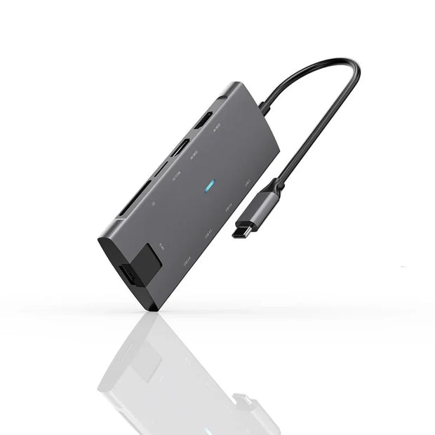 USB HUB Type C HUB 8in1 Docking Station 6/8/9 Port Multi Splitter Adapter for Macbook PC Computer Notebook Laptop Accessories