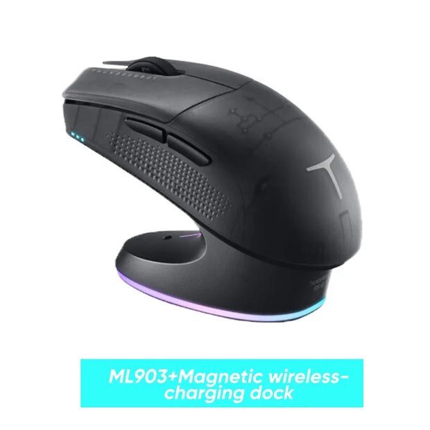 Thunderobot ML903 Mini NearLink Gaming Mouse Tri-Mode Bluetooth Wireless Mouse Charging Base For Pc Gamer Laptop Accessories