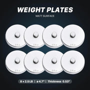 2.0 Upgraded Adjustable Steel Dumbbells Plates, Diameter 4.7 inches, Thickness 0.6 inches, Compatible