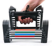 24 Adjustable Dumbbells, Sold in Pairs, 3-24 lb. Dumbbells, Durable Steel Build, Innovative At Home Workout