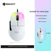 Original Roccat KONE PRO AIR Wireless Mouse RGB Light Low Delay Gaming Mouse Ergonomics FPS Pc Gamer Mouse Laptop Accessories