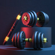 Dumbbell to Barbell Set Dual-use Fitness Equipment for Men's Home Dumbbell Training Arm Muscle Squat Shoulder Guard Detachable