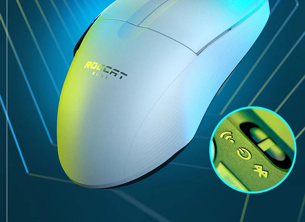 Original Roccat KONE PRO AIR Wireless Mouse RGB Light Low Delay Gaming Mouse Ergonomics FPS Pc Gamer Mouse Laptop Accessories
