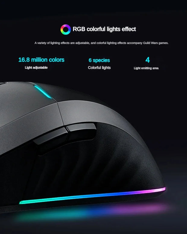 THUNDEROBOT ML701 Wireless Mouse Dual-mode Long Battery Life Lightweight Ergonomic Gaming Mouse PC Gamer Laptop Accessories Gift
