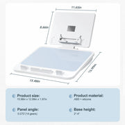 Oatsbasf  Adjustable Laptop Table Notebook Support Holder Dual-layer Reading Stand Tablet Bracket Macbook Accessory Laptop Riser