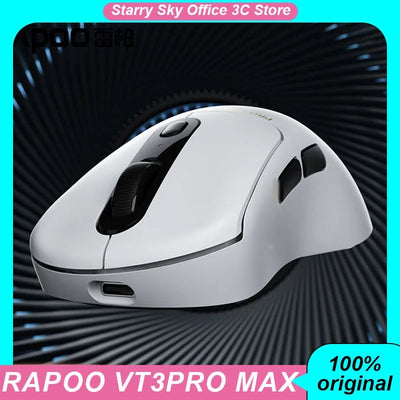 Rapoo Vt3pro Max Wireless Mouse Wired Dual Mode Paw3950 4k/8k Return Rate Ergonomics Lightweight Gaming Mice Laptop Accessories