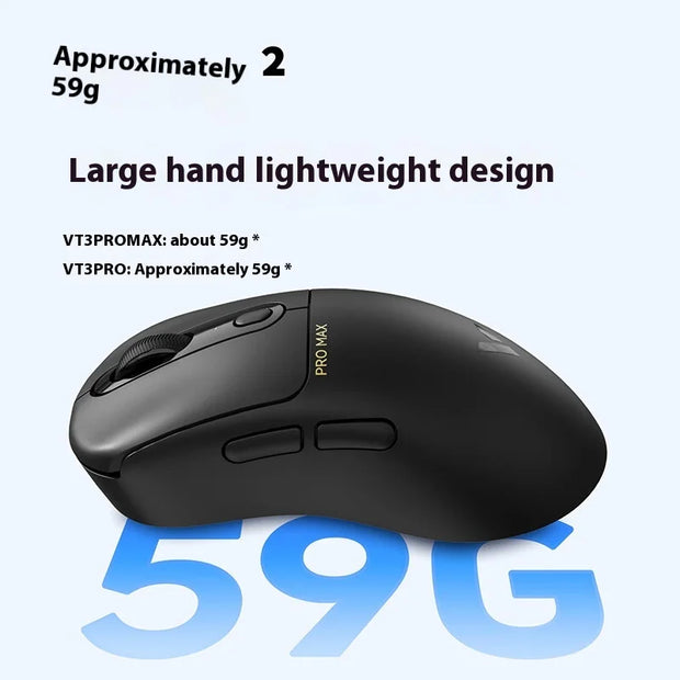 Rapoo Vt3pro Max Wireless Mouse Wired Dual Mode Paw3950 4k/8k Return Rate Ergonomics Lightweight Gaming Mice Laptop Accessories