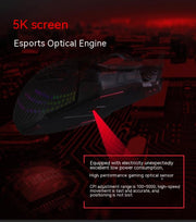 Original J90s Gaming Mouse Low Delay Ergonomics RGB Light Wired Mouse FPS Pc Gamer Mouse Laptop Accessories Computer Office