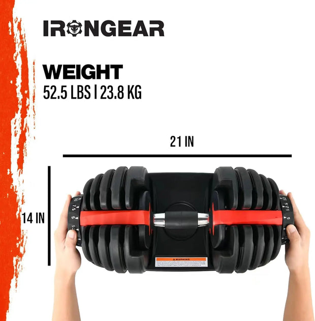 Dumbbells Set of 2 (52.5 lbs x 2) - Dumbbell Set for Men & Women, Full-Body Home Gym Workouts, Sturdy & Durable with Storage