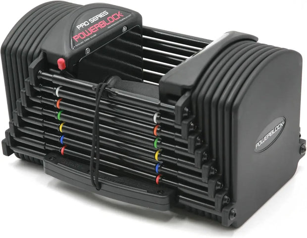 50 Adjustable Dumbbells, Sold in Pairs, 5-50 lb. Dumbbells, Durable Steel Build, Innovative Workout Equipment