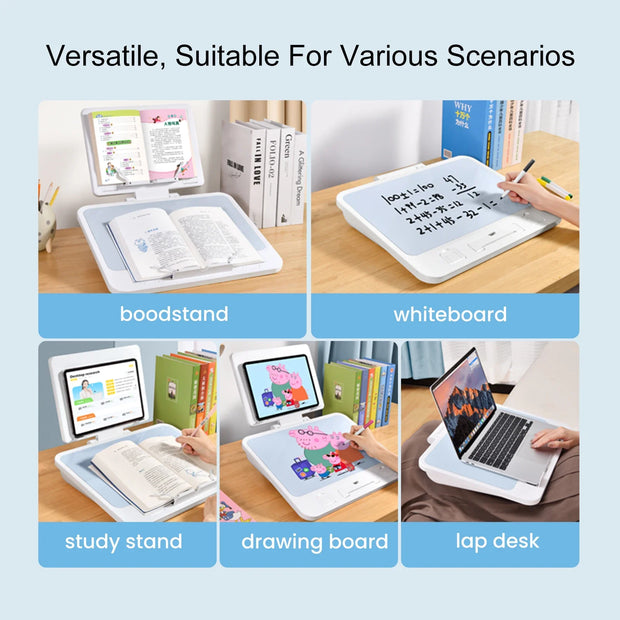 Oatsbasf  Adjustable Laptop Table Notebook Support Holder Dual-layer Reading Stand Tablet Bracket Macbook Accessory Laptop Riser