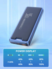 QOOVI 20000mAh Power Bank External Battery Capacity PD 45W Fast Charging Portable Charger Powerbank For Laptop iPhone Samsung