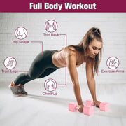 Adjustable Dumbbells Set of 2 with 4 Levels 4.4lb 6.6lb, 8.8lb, 11lb, Hand Weights Sets for Women/Men Home Gym Full Body Workout