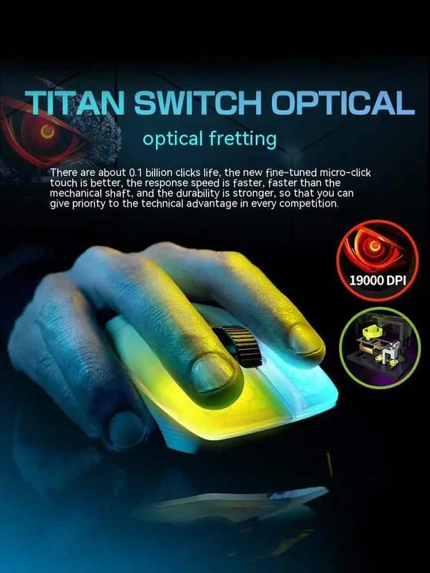 Original Roccat KONE PRO AIR Wireless Mouse RGB Light Low Delay Gaming Mouse Ergonomics FPS Pc Gamer Mouse Laptop Accessories