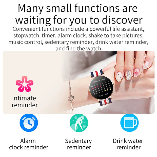 2024 New Ultra Thin Men Smart Watch For Women Full Touch Screen IP67 Waterproof Lady Watches Sports Fitness Tracker Smartwatch